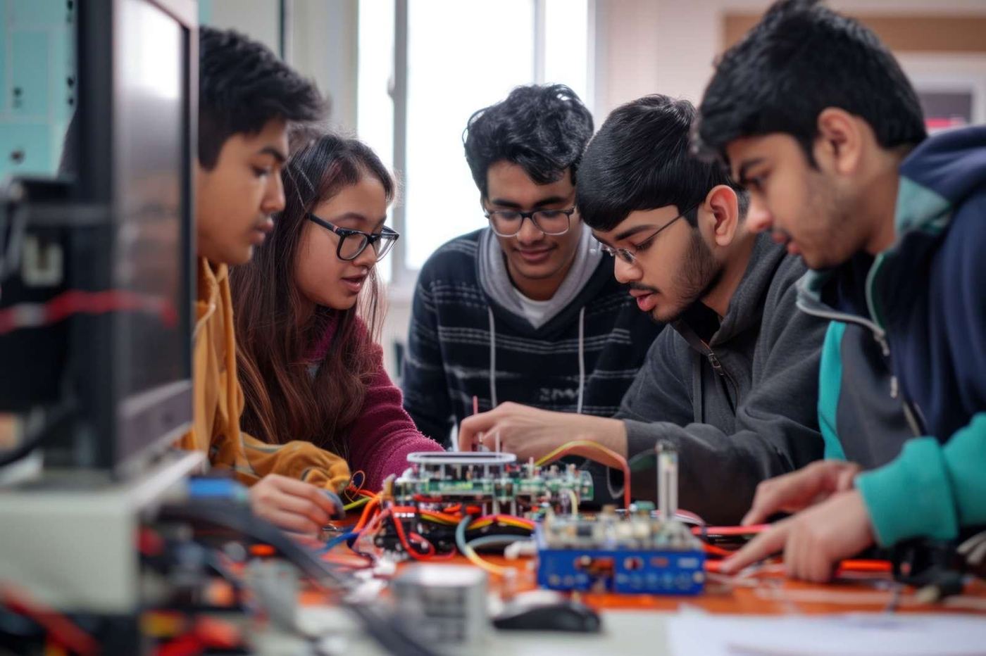 MPC students during a practical session